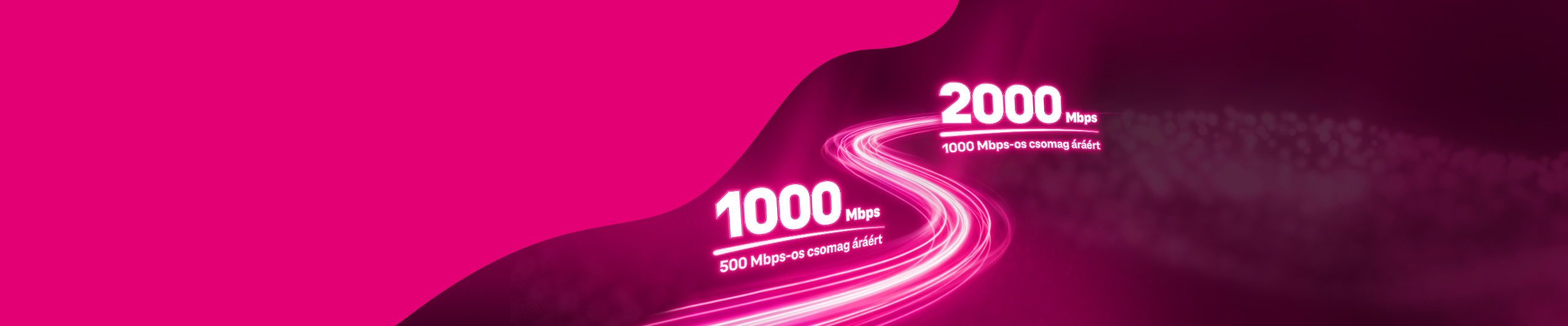 Válassz gigabites otthoni netet 6 hónapig a kisebb csomag áráért! 2000 Mbps 1000 Mbps-os csomag áráért | 1000 Mbps 500 Mbps-os csomag áráért | Megnézem