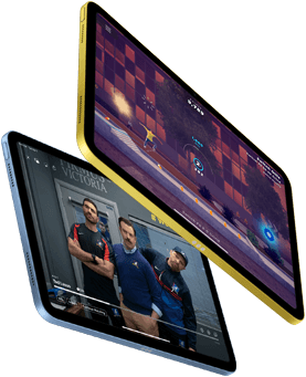 Egy
játék képernyője és a Ted Lasso című Apple TV+-sorozat iPaden