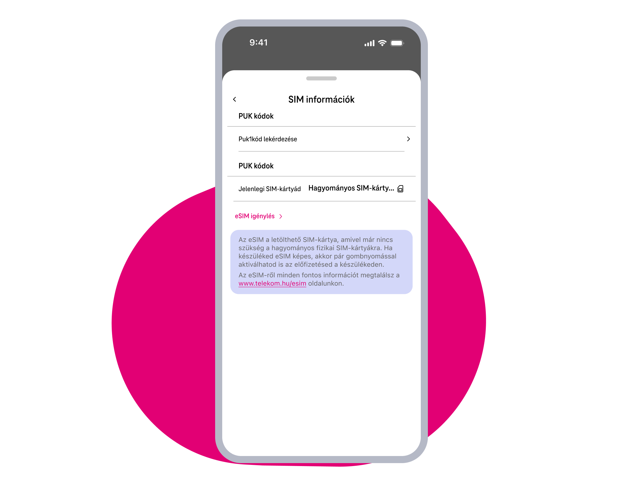 ⁣eSIM ügyintézés