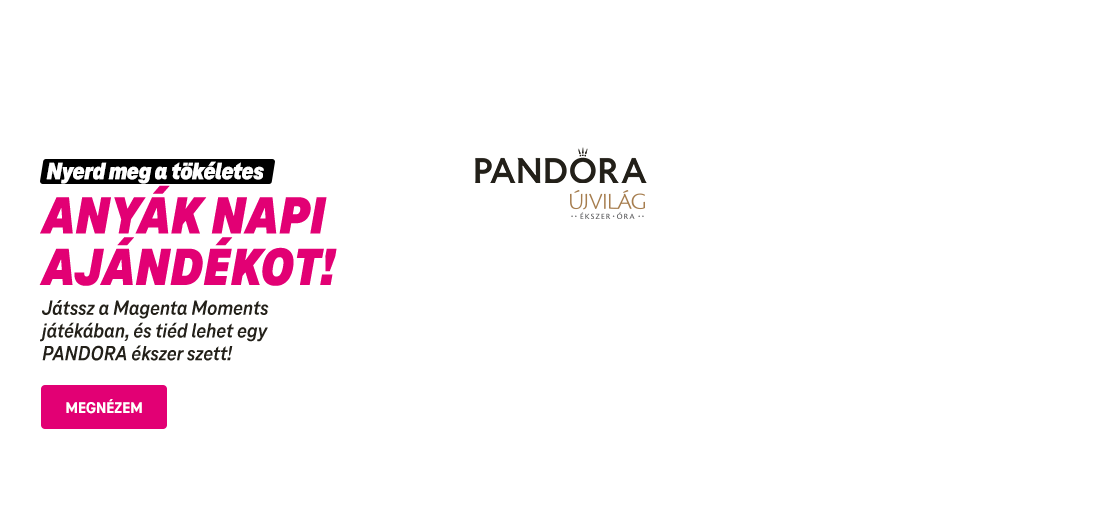 Nyerd meg a tökéletes Anyák napi ajándékot! Játssz a Magenta Moments játékában és a tiéd lehet egy PANDORA ékszer szett!