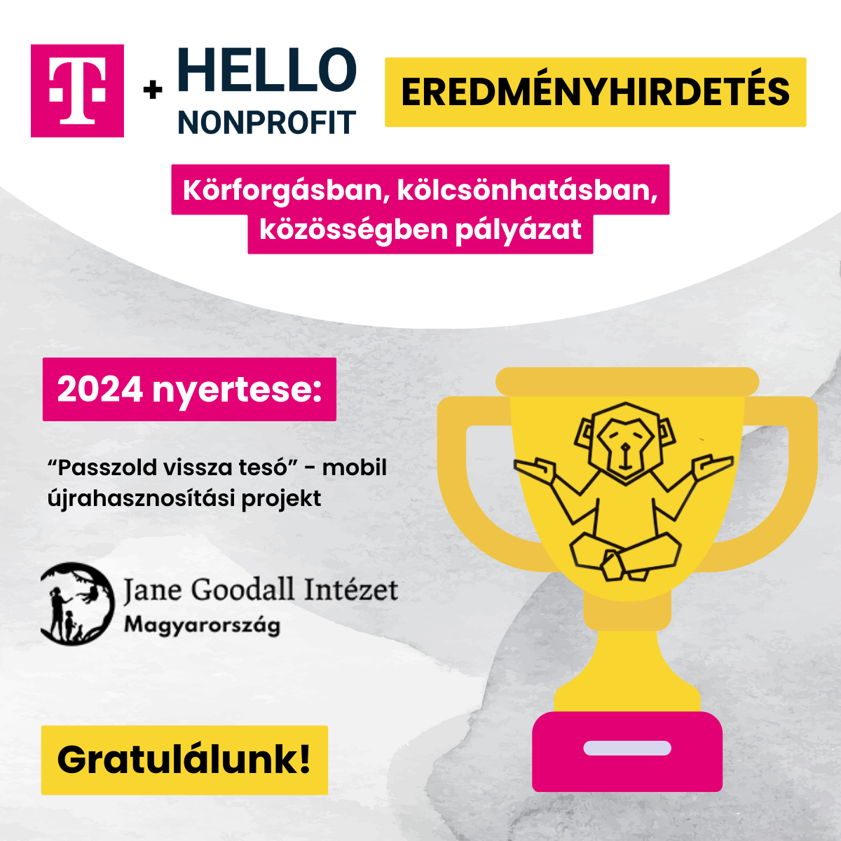 nonprofit plakát eredményhirdetés