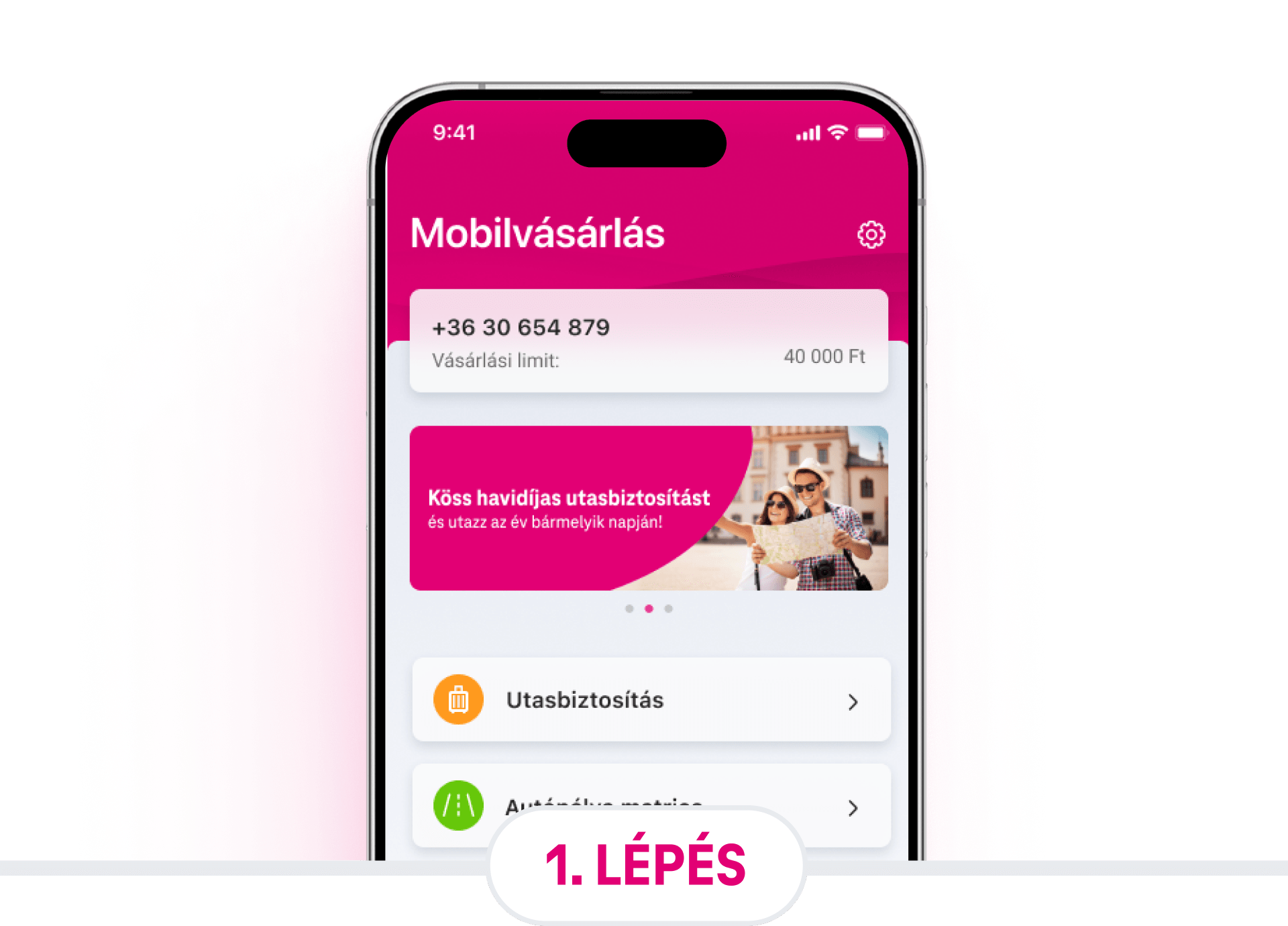 Telekom Egészség regisztrációs felület, ahol a felhasználó a Regisztrálok gombra kattinthat.