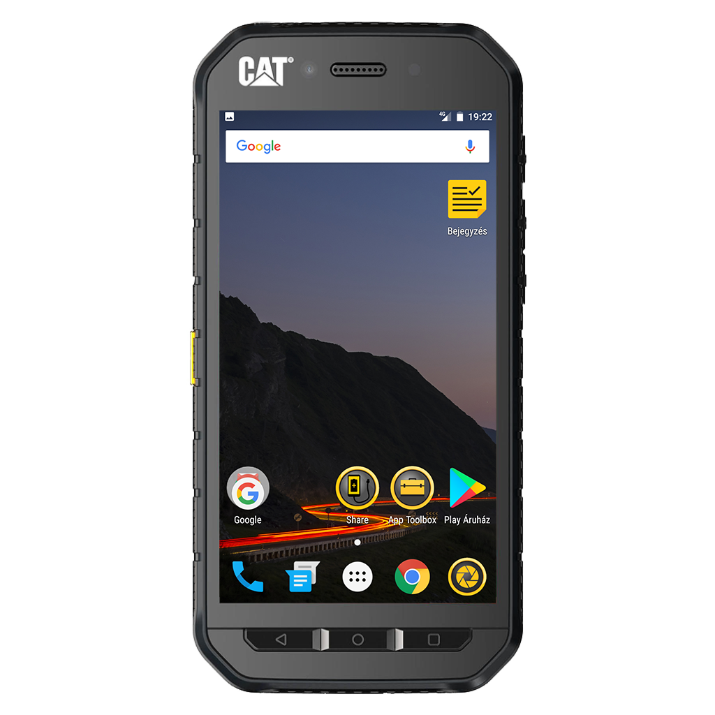 CAT S41 beállításának kijelzője